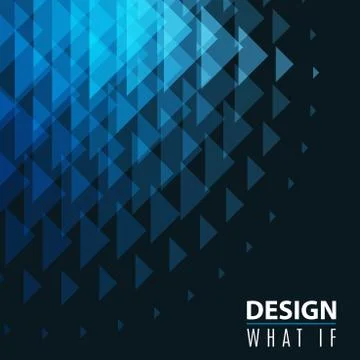 Abstract vector design background with triangles Stock Illustration