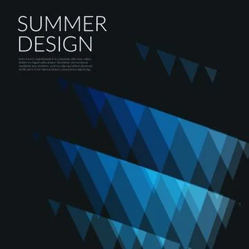 Abstract vector design background with triangles Illustrazione stock