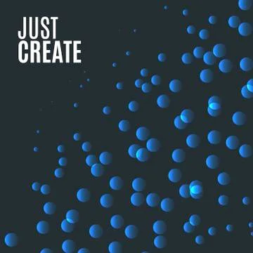 Abstract vector design of blue rounds for graphic template Illustrazione stock