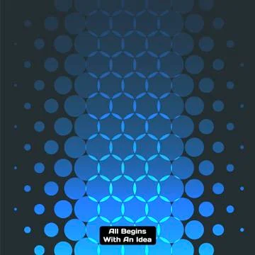 Abstract vector design of blue rounds for graphic template 스톡 일러스트