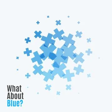 Abstract vector design elements with cross Stock Illustration