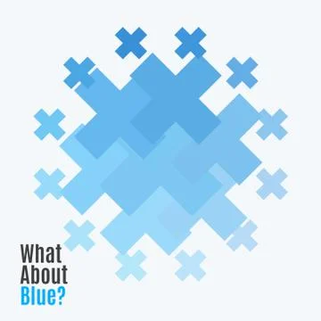 Abstract vector design elements with cross Stock Illustration