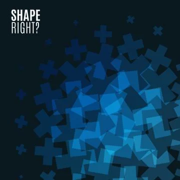 Abstract vector design elements with cross Stock Illustration