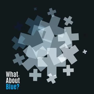 Abstract vector design elements with cross 스톡 일러스트