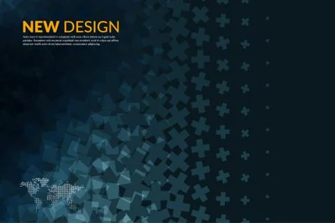 Abstract vector design elements with cross イラスト素材