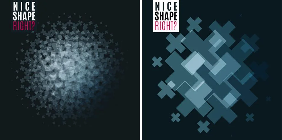 Abstract vector design elements with cross 스톡 일러스트