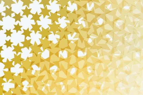 Abstract vector design elements with golden stars Stock Illustration