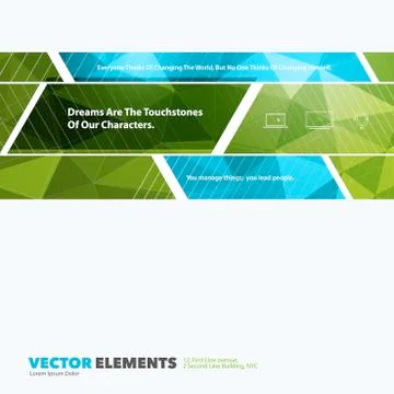 Abstract vector design elements for graphic layout. Modern busin Stockillustratie