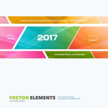 Abstract vector design elements for graphic layout. Modern busin Stockillustratie