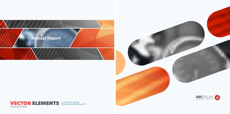 Abstract vector design elements for graphic layout. Modern busin Stockillustratie