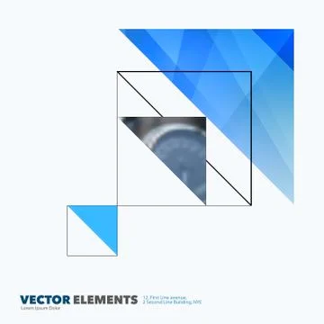 Abstract vector design elements for graphic layout. Modern busin Illustrazione stock