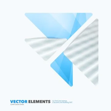 Abstract vector design elements for graphic layout. Modern busin Illustrazione stock