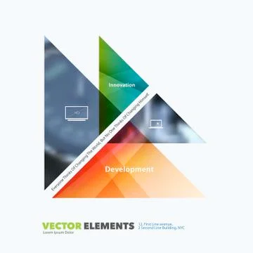 Abstract vector design elements for graphic layout. Modern busin 스톡 일러스트