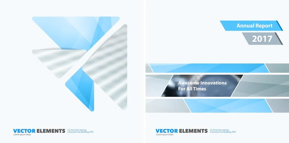 Abstract vector design elements for graphic layout. Modern busin 스톡 일러스트
