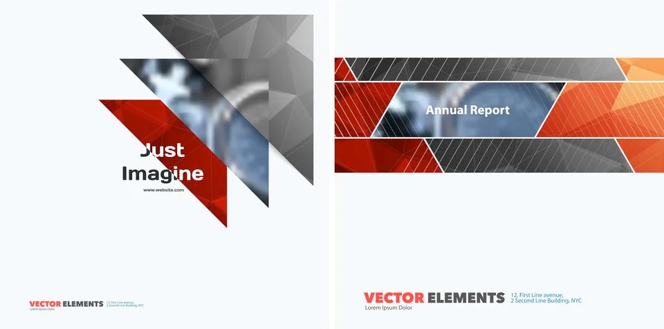 Abstract vector design elements for graphic layout. Modern busin 스톡 일러스트