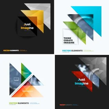 Abstract vector design elements for graphic layout. Modern busin 스톡 일러스트