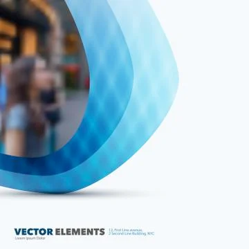 Abstract vector design elements for graphic layout. Modern busin 스톡 일러스트
