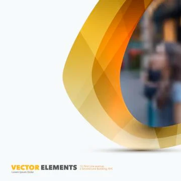 Abstract vector design elements for graphic layout. Modern busin Stock Illustration