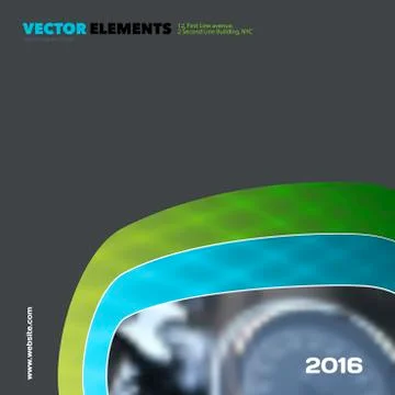 Abstract vector design elements for graphic layout. Modern busin Stock Illustration