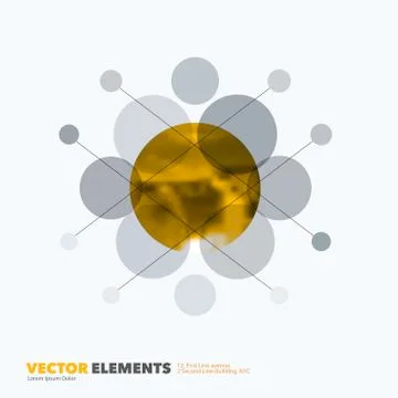 Abstract vector design elements for graphic layout. Stock Illustration