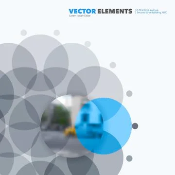 Abstract vector design elements for graphic layout. Illustrazione stock