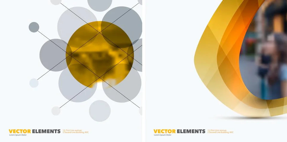 Abstract vector design elements for graphic layout. イラスト素材