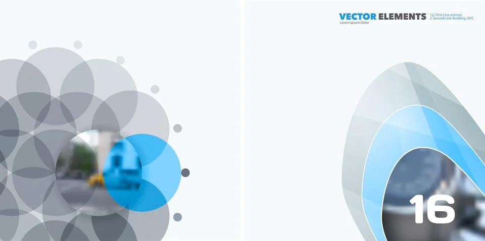 Abstract vector design elements for graphic layout. Ilustración de archivo