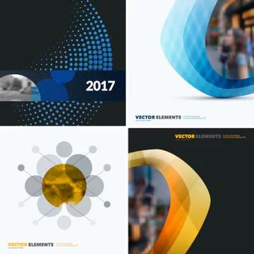 Abstract vector design elements for graphic layout. 스톡 일러스트