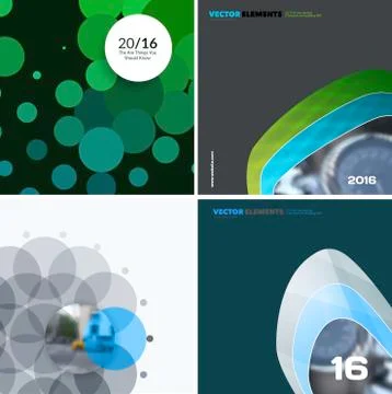 Abstract vector design elements for graphic layout. Stock Illustration