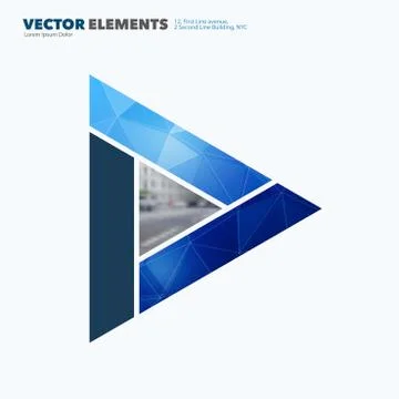 Abstract vector design elements for graphic layout. Modern business background Illustrazione stock