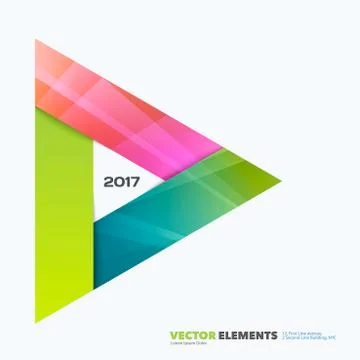 Abstract vector design elements for graphic layout. Modern business background Stock Illustration