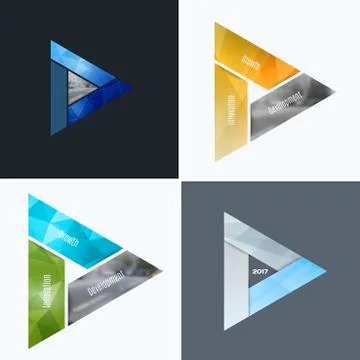 Abstract vector design elements for graphic layout. Modern business background Stock Illustration