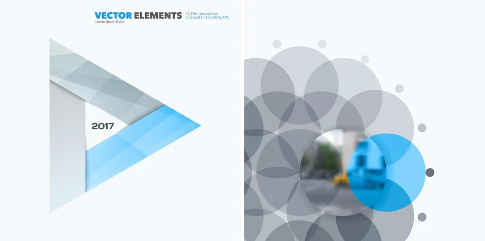 Abstract vector design elements for graphic layout. Modern business background 스톡 일러스트