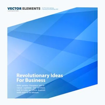 Abstract vector design elements for graphic layout. Modern business background Stock Illustration