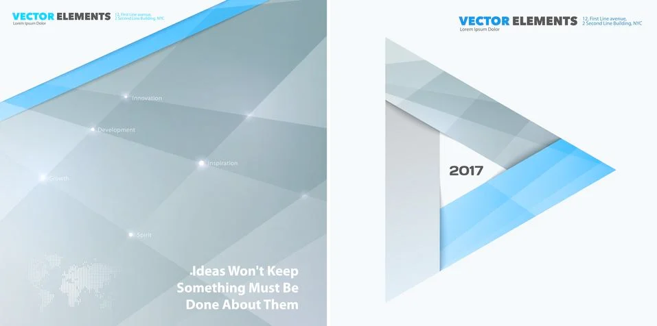 Abstract vector design elements for graphic layout. Modern business background Stock Illustration