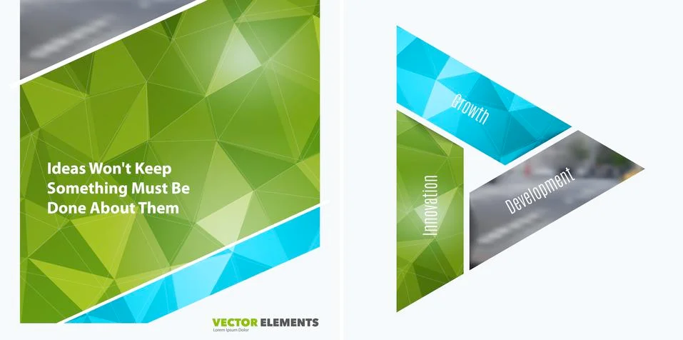 Abstract vector design elements for graphic layout. Modern business background Illustrazione stock