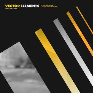 Abstract vector design elements for graphic layout. Modern business background Stock Illustration