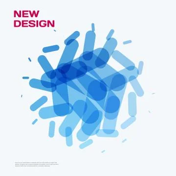 Abstract vector design elements for graphic layout. Illustrazione stock