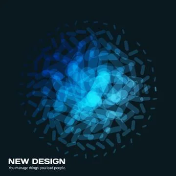 Abstract vector design elements for graphic layout. Stock Illustration