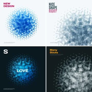 Abstract vector design elements for graphic layout. Stock Illustration