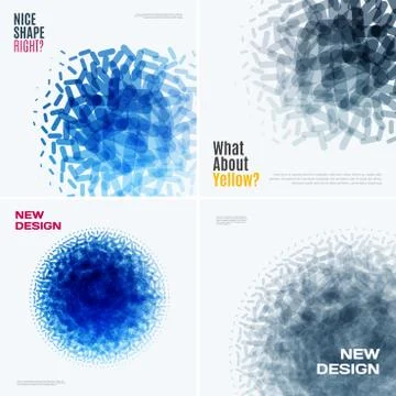 Abstract vector design elements for graphic layout. Stock Illustration