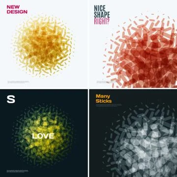 Abstract vector design elements for graphic layout. Stock Illustration