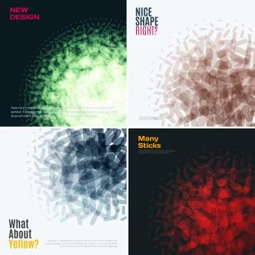 Abstract vector design elements for graphic layout. Stock Illustration