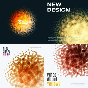 Abstract vector design elements for graphic layout. Stock Illustration