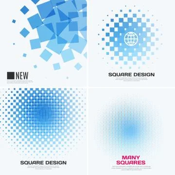 Abstract vector design elements for graphic layout. Stock Illustration