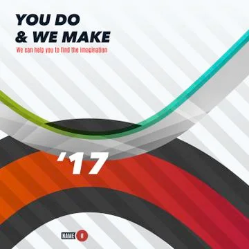 Abstract vector design elements for graphic layout. Illustrazione stock