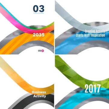 Abstract vector design elements for graphic layout. Stock Illustration