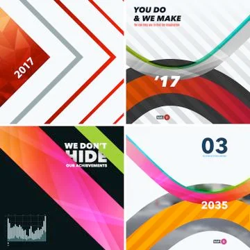 Abstract vector design elements for graphic layout Stock Illustration