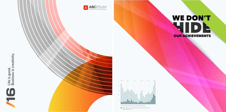 Abstract vector design elements for graphic layout. Stock Illustration