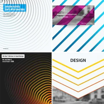 Abstract vector design elements for graphic layout. Stock Illustration